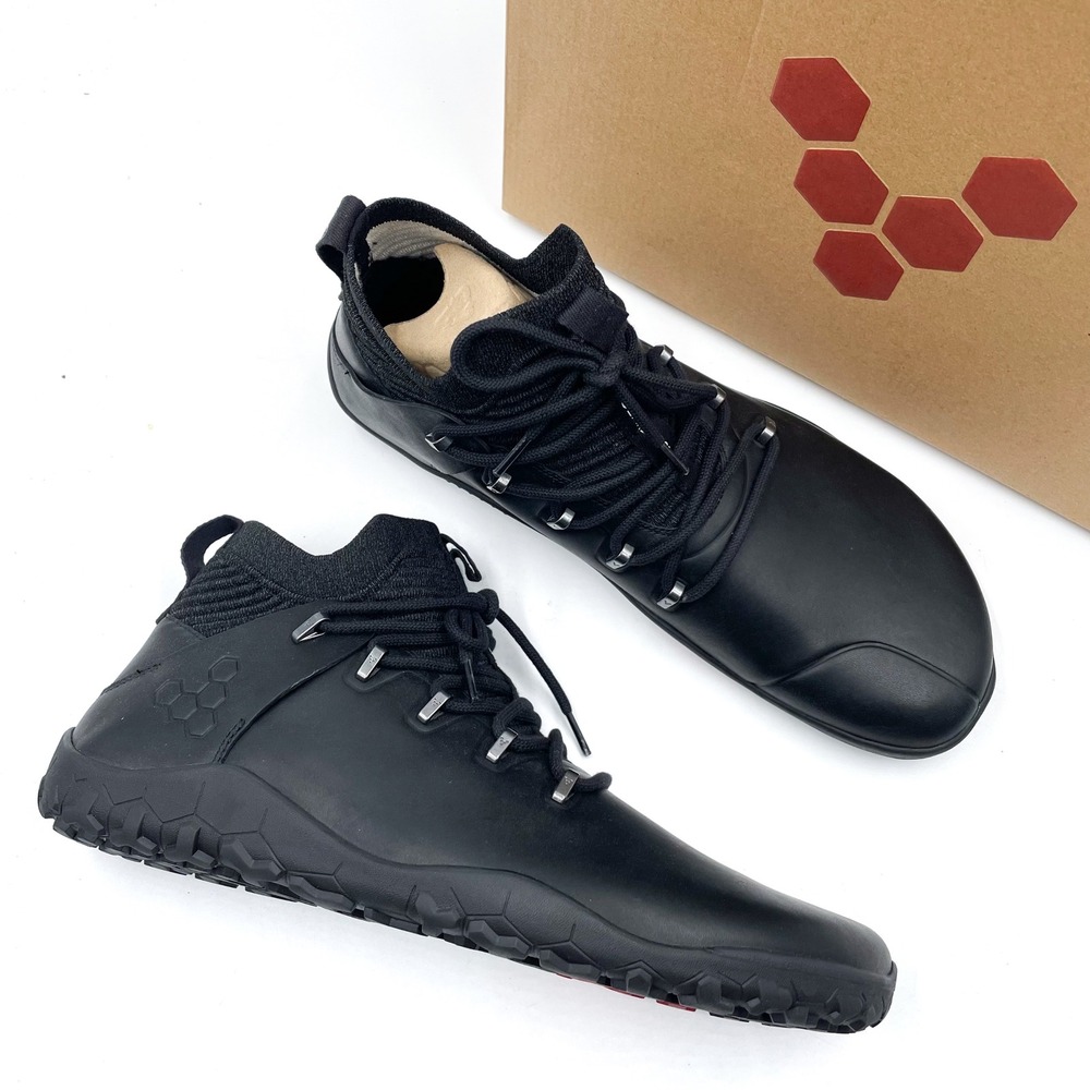 Vivobarefoot Magna Leather and Wool Hiking Trainers Sneaker Boots Sz 14 US Men's